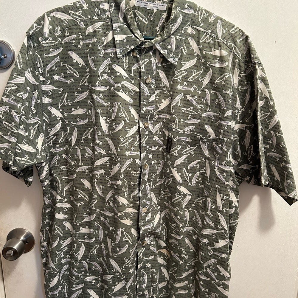 Green fishing shirt